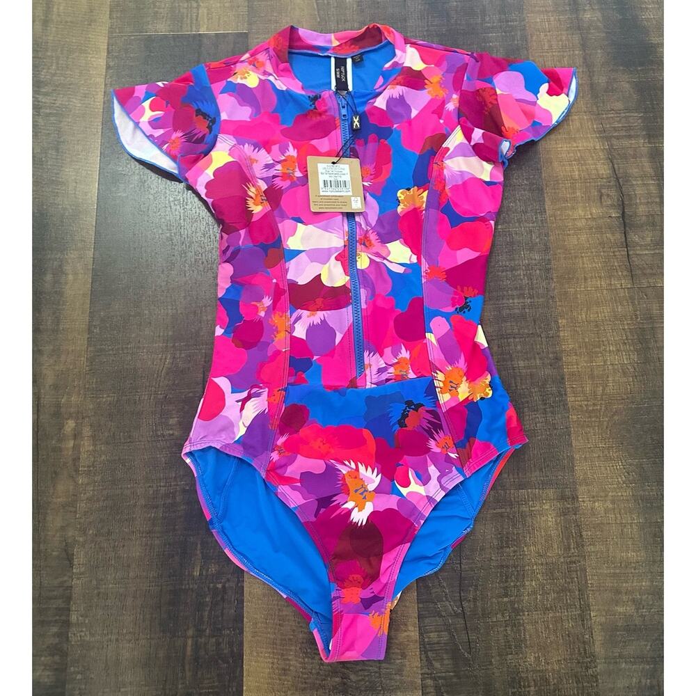 NWT Nip Tuck Poppies Geneva Sunsafe Tummy Control One Piece Swimsuit Size 8 - Picture 12 of 12